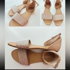 ANDIAMO rhinestone sandals